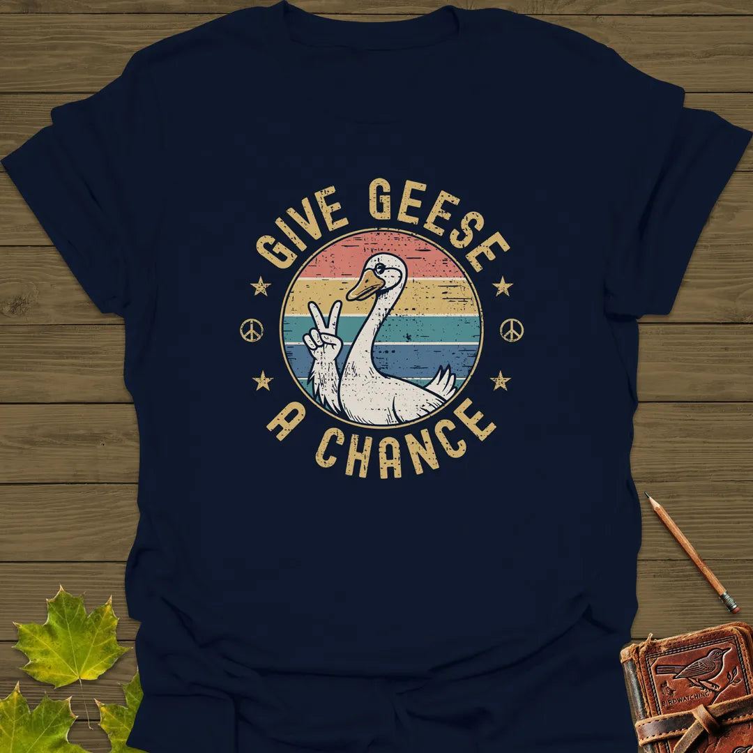 Give Geese A Chance T-Shirt Navy