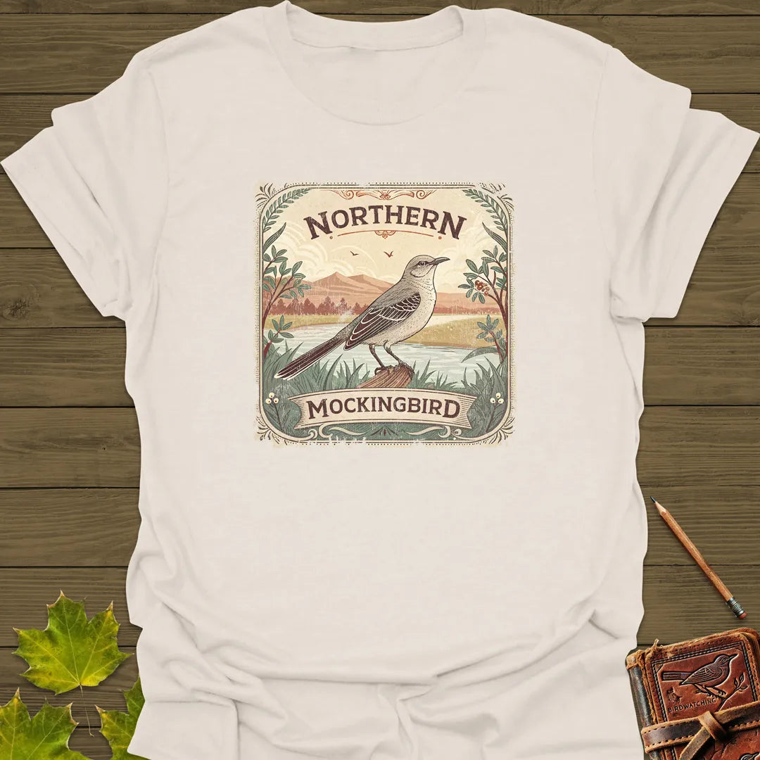 Mockingbird Melody Poster T-Shirt Natural