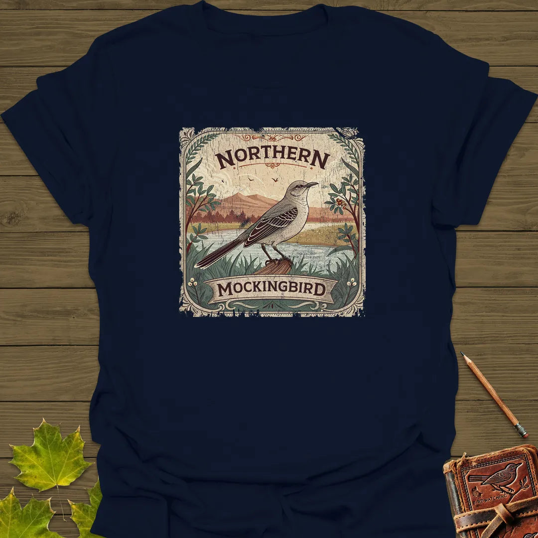 Mockingbird Melody Poster T-Shirt Navy
