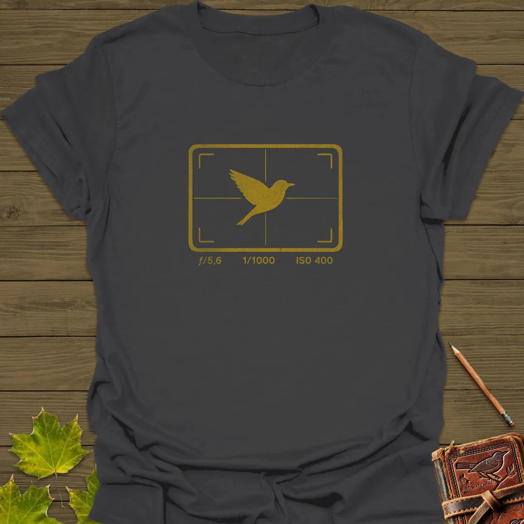 ISO 400 Bird Photography T-Shirt Charcoal