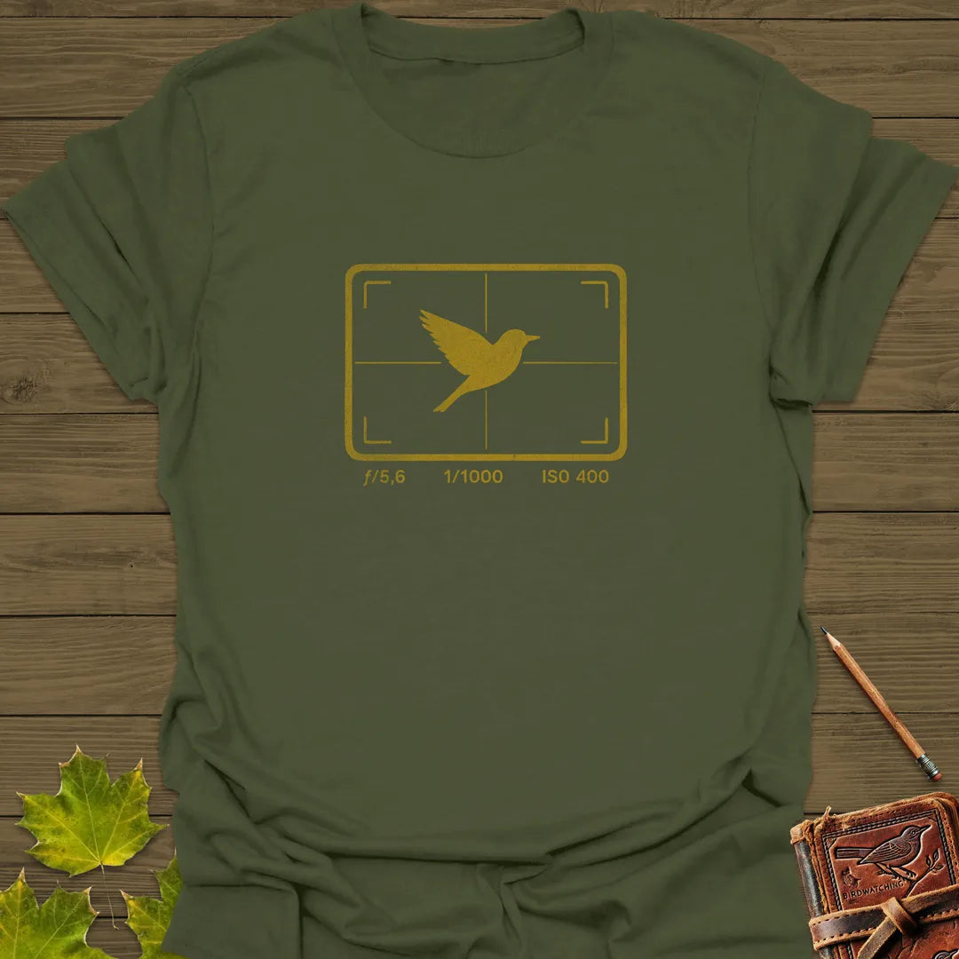 ISO 400 Bird Photography T-Shirt Military Green