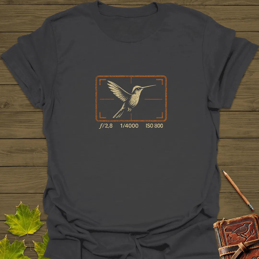 Hummingbird Photography T-Shirt Charcoal