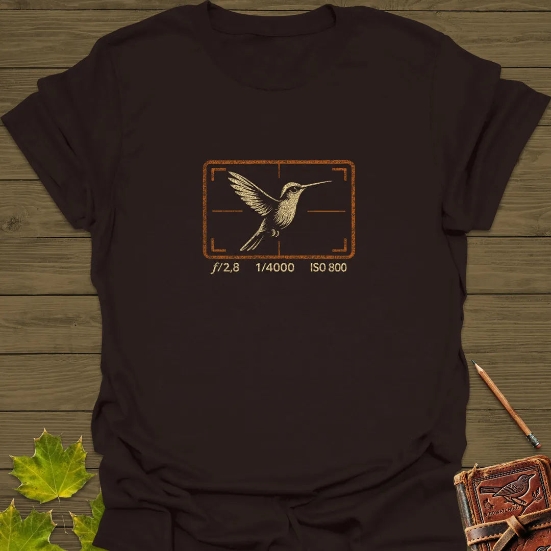Hummingbird Photography T-Shirt Dark Chocolate