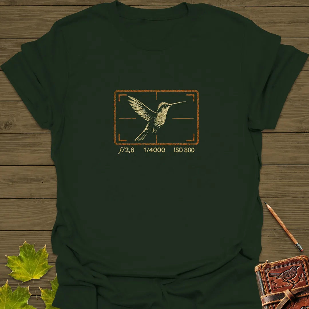 Hummingbird Photography T-Shirt Forest Green