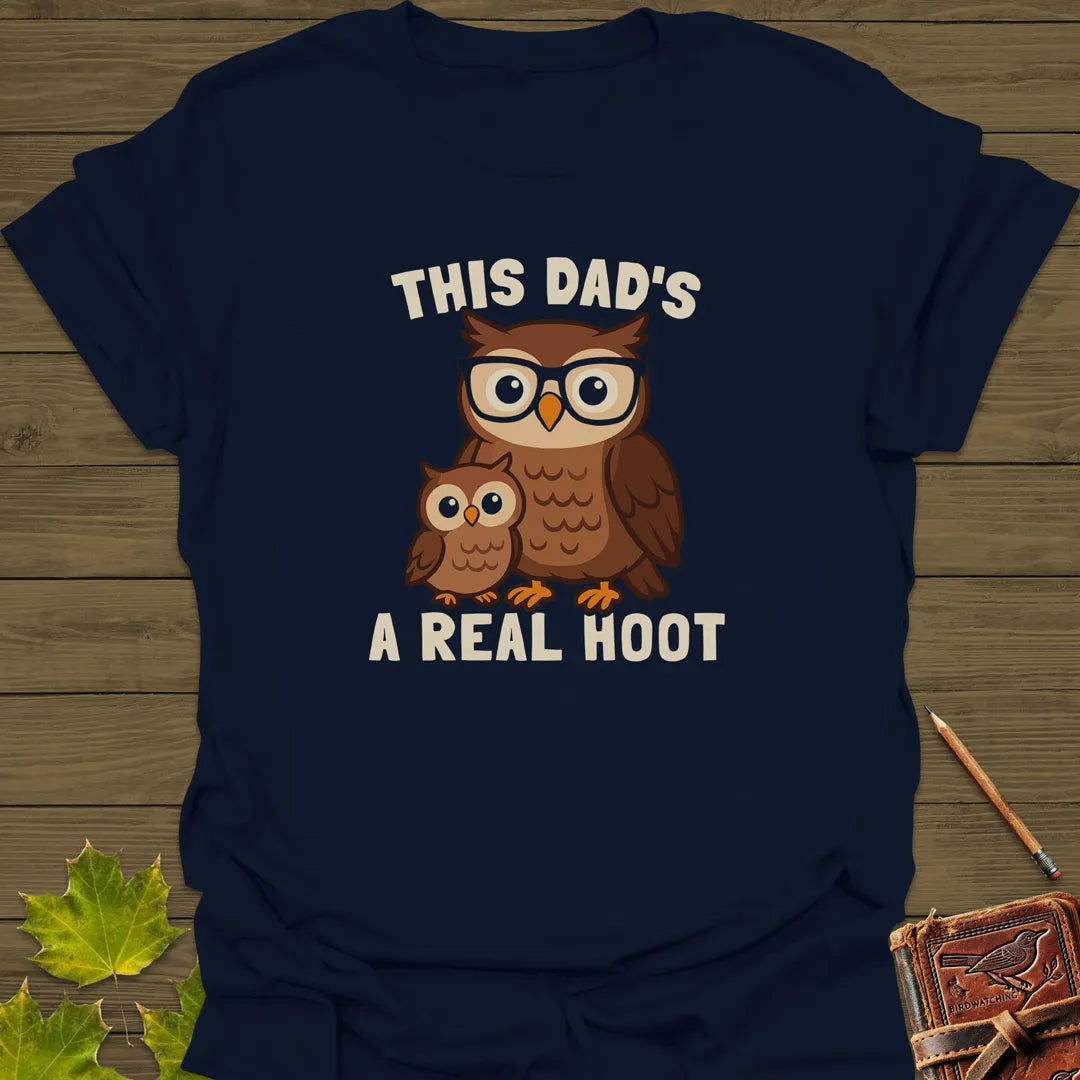 Dad's A Hoot T-Shirt Navy