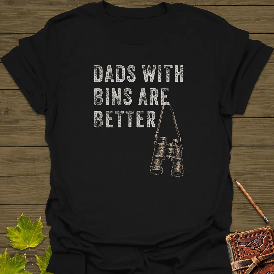 Dads With Bins T-Shirt Black