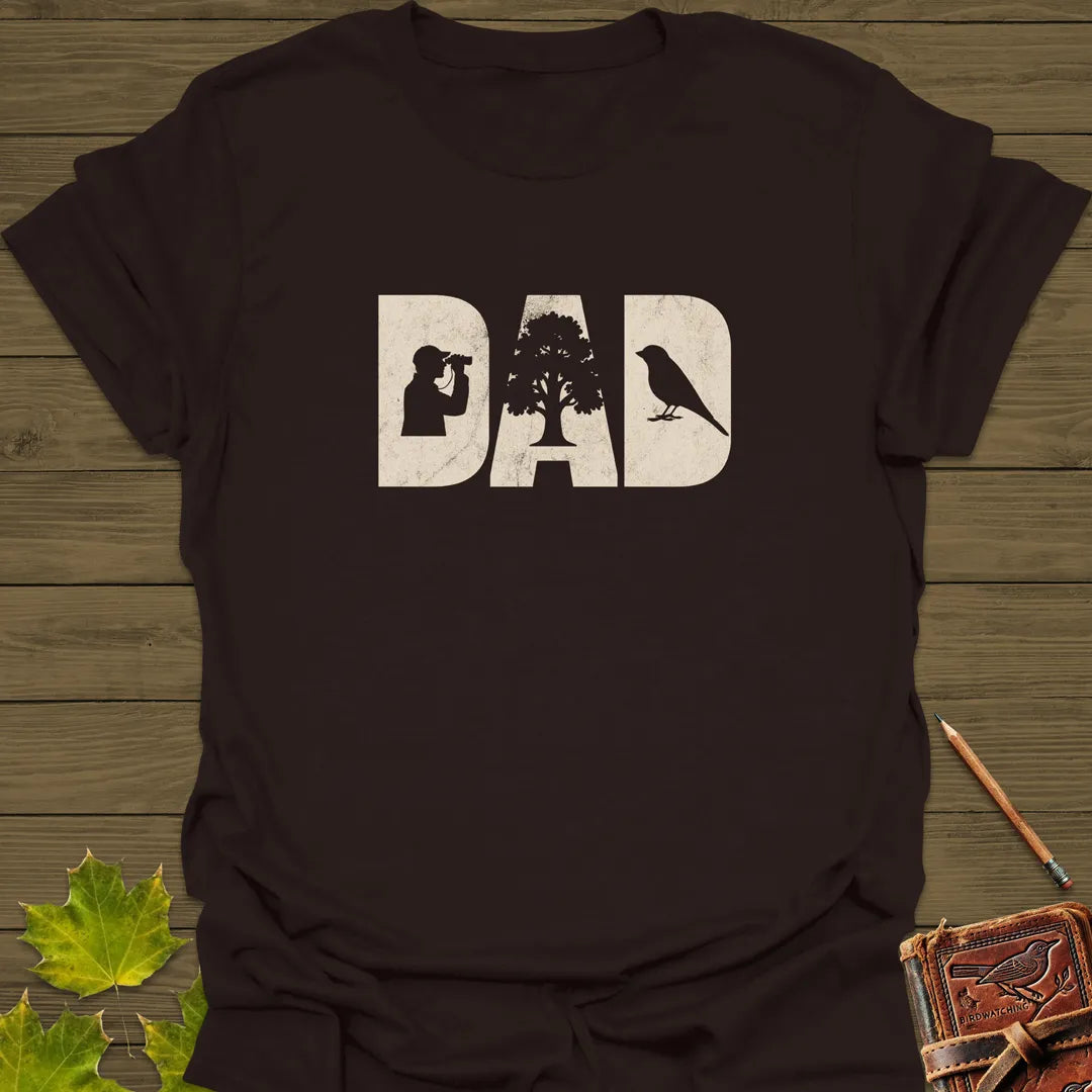 DAD Birder T-Shirt Dark Chocolate