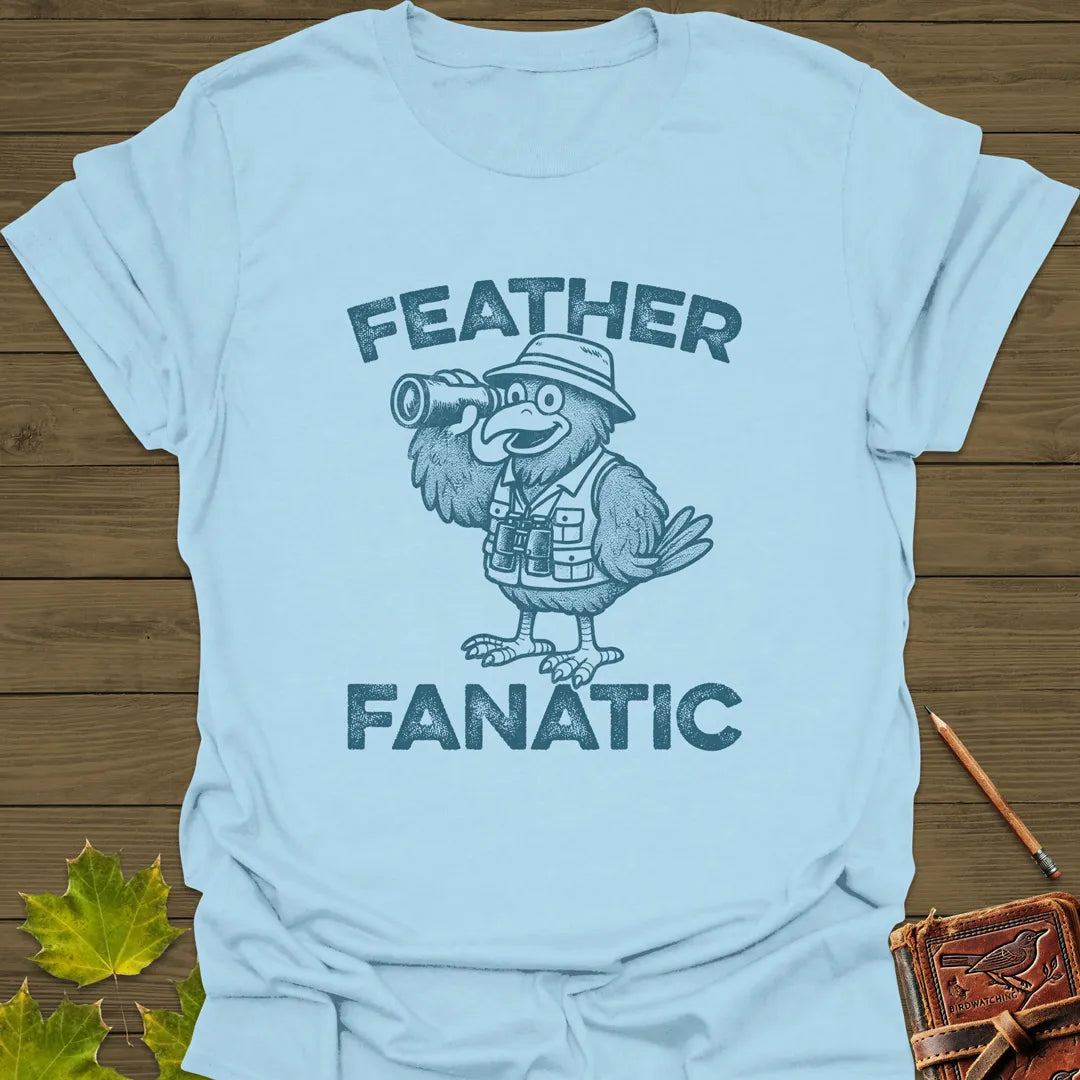 Feather Fanatic T-Shirt Light Blue