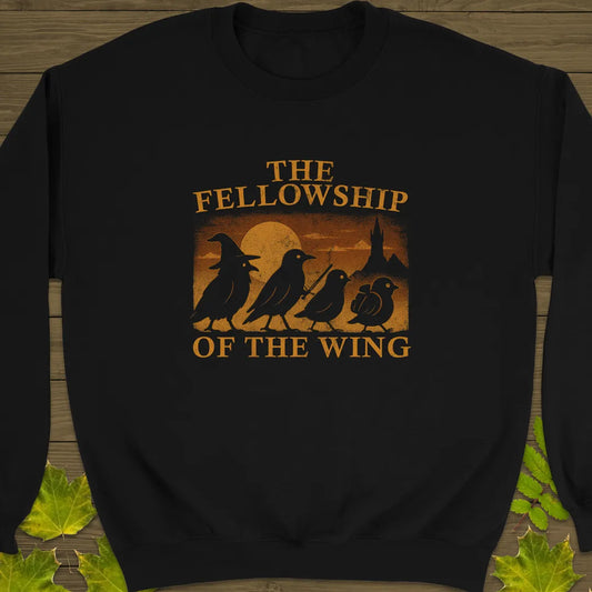 Fellowship Of The Wing Crewneck Sweatshirt Black