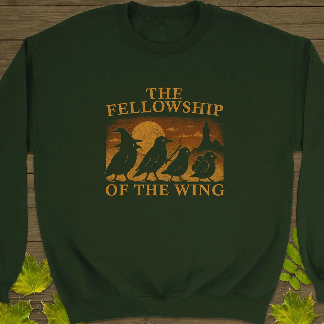 Fellowship Of The Wing Crewneck Sweatshirt Forest Green