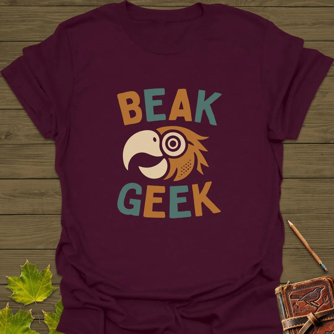 Beak Geek T-Shirt Maroon