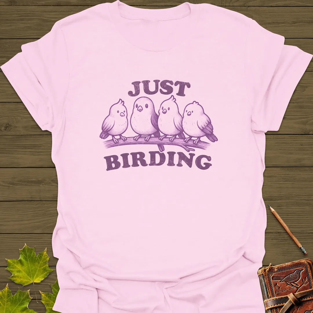 Just Birding T-Shirt Light Pink