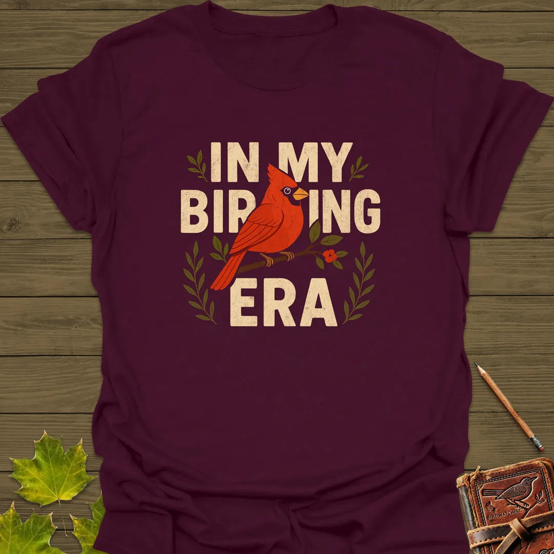 Birding Era T-Shirt Maroon