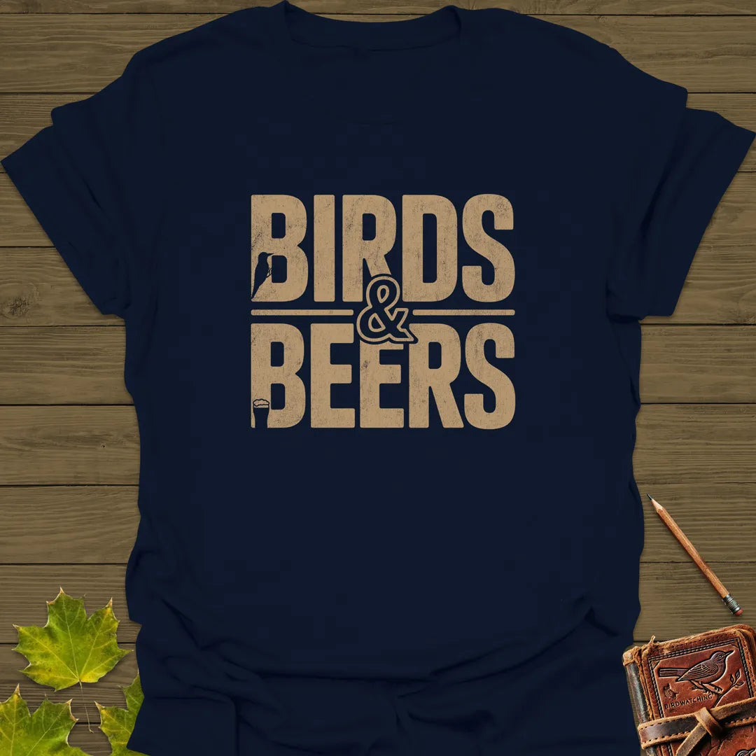 Birds & Beers T-Shirt Navy