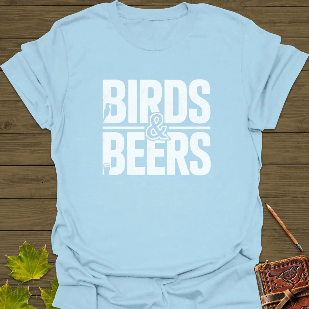 Birds & Beers T-Shirt Light Blue