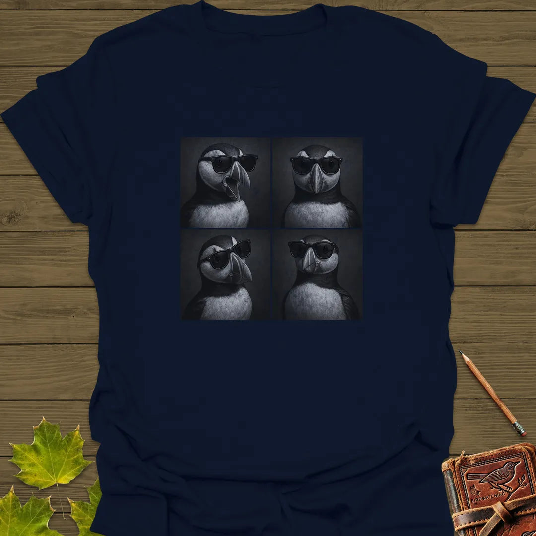 Photo Booth Puffin T-Shirt Navy