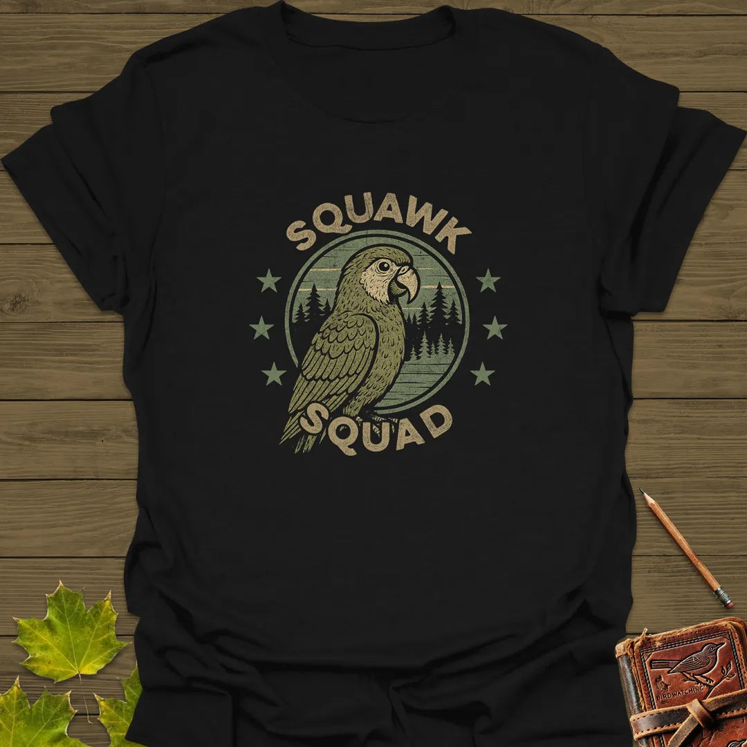 Squawk Squad T-Shirt Black
