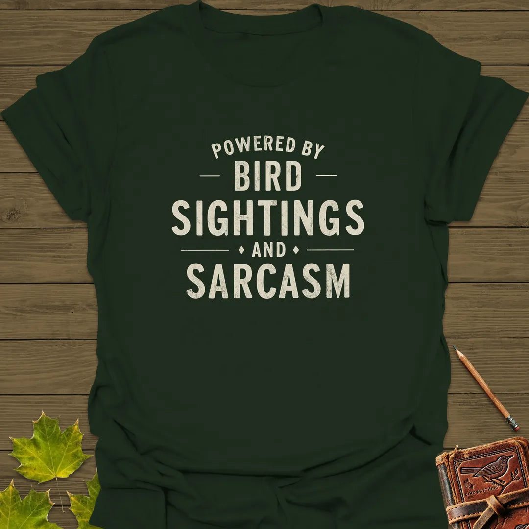 Birds and Sarcasm T-Shirt Forest Green