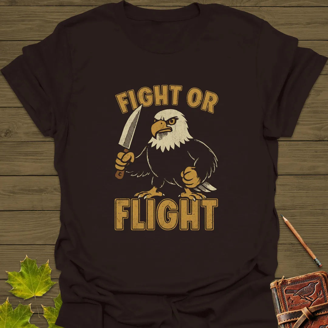 Fight Or Flight T-Shirt Dark Chocolate