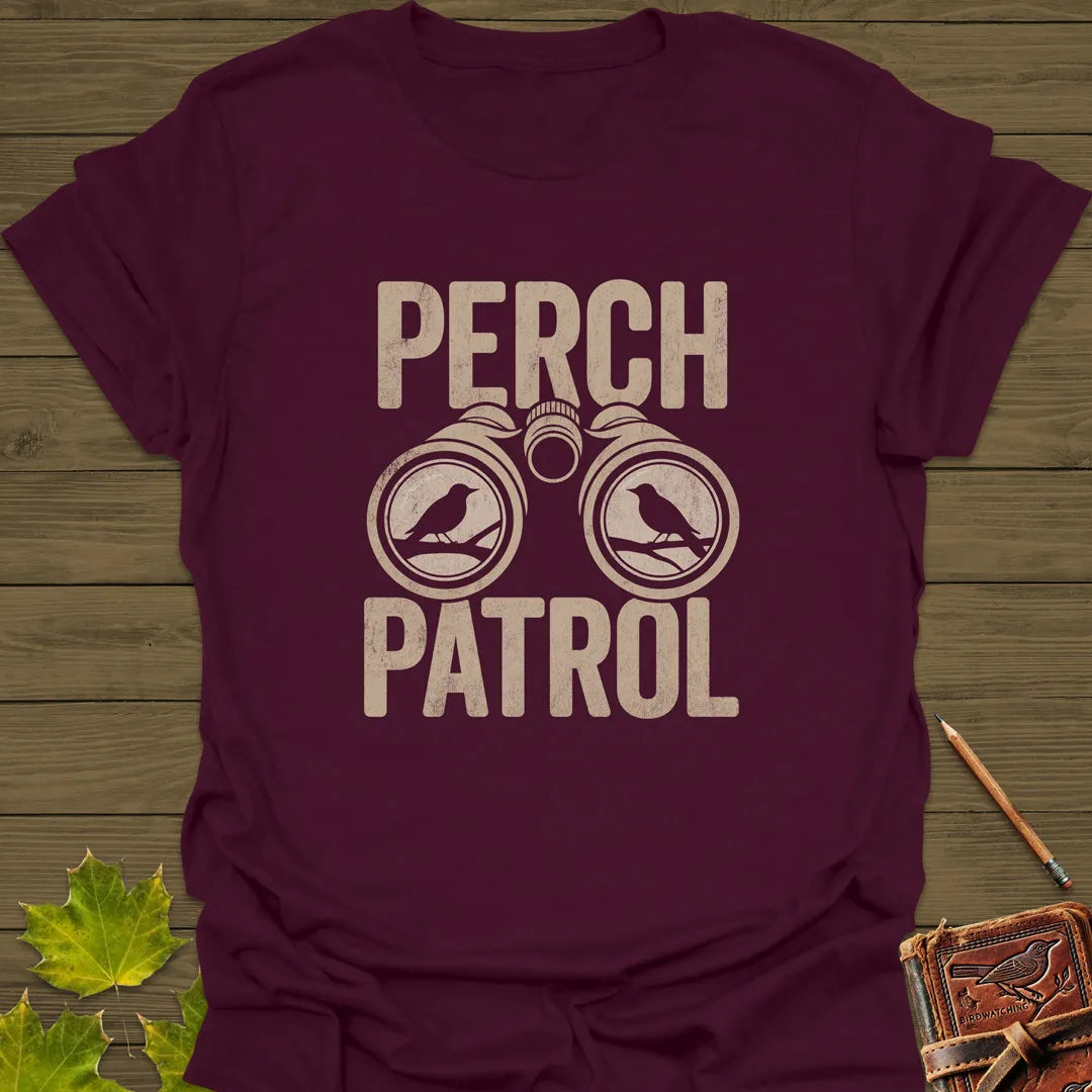 Perch Patrol T-Shirt Maroon