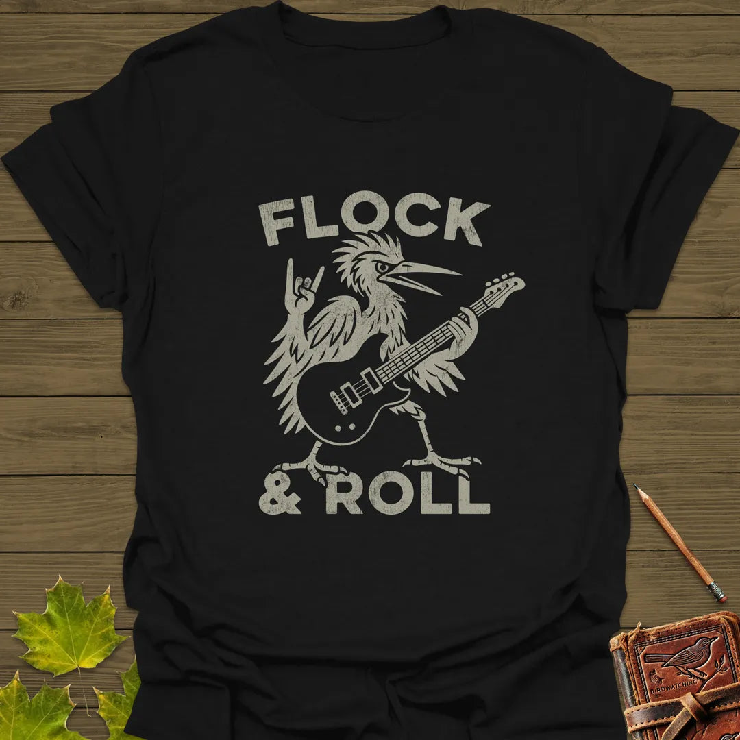 Flock & Roll T-Shirt Black