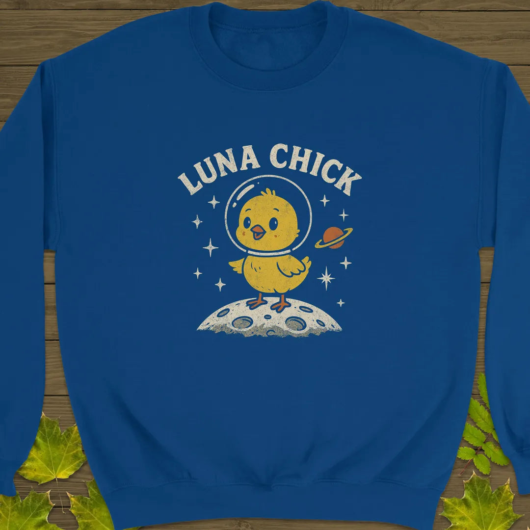 Luna Chick Crewneck Sweatshirt Royal