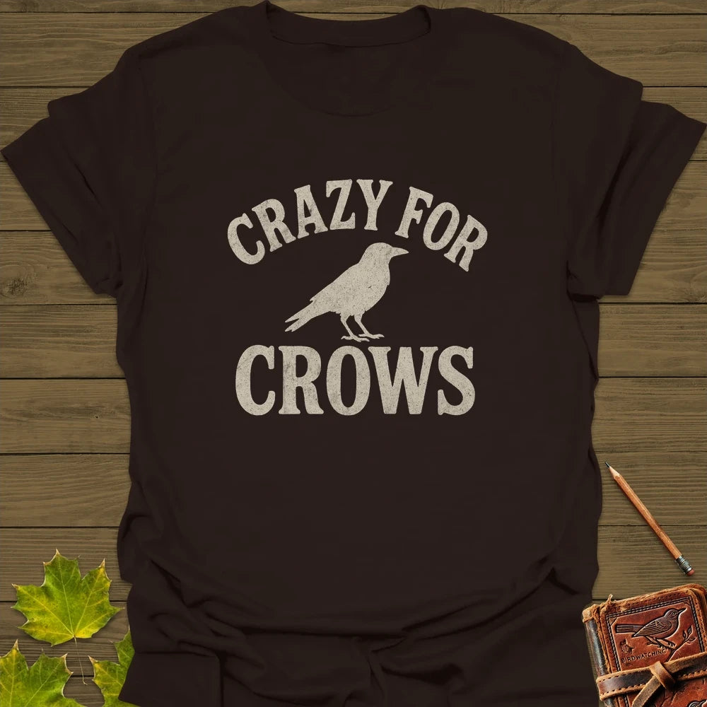 Crazy For Crows T-Shirt Dark Chocolate