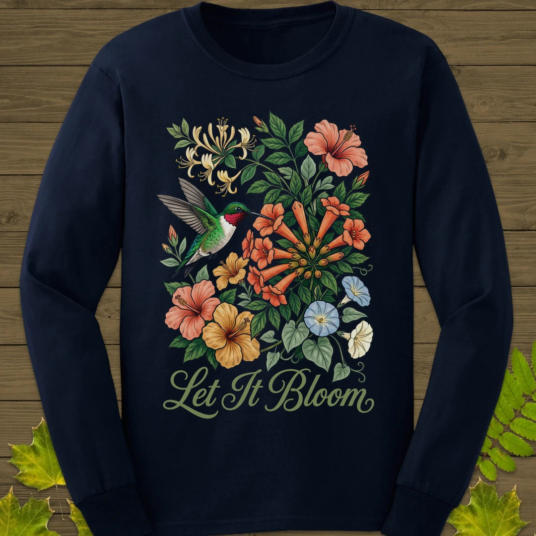 Let It Bloom Long Sleeve Navy