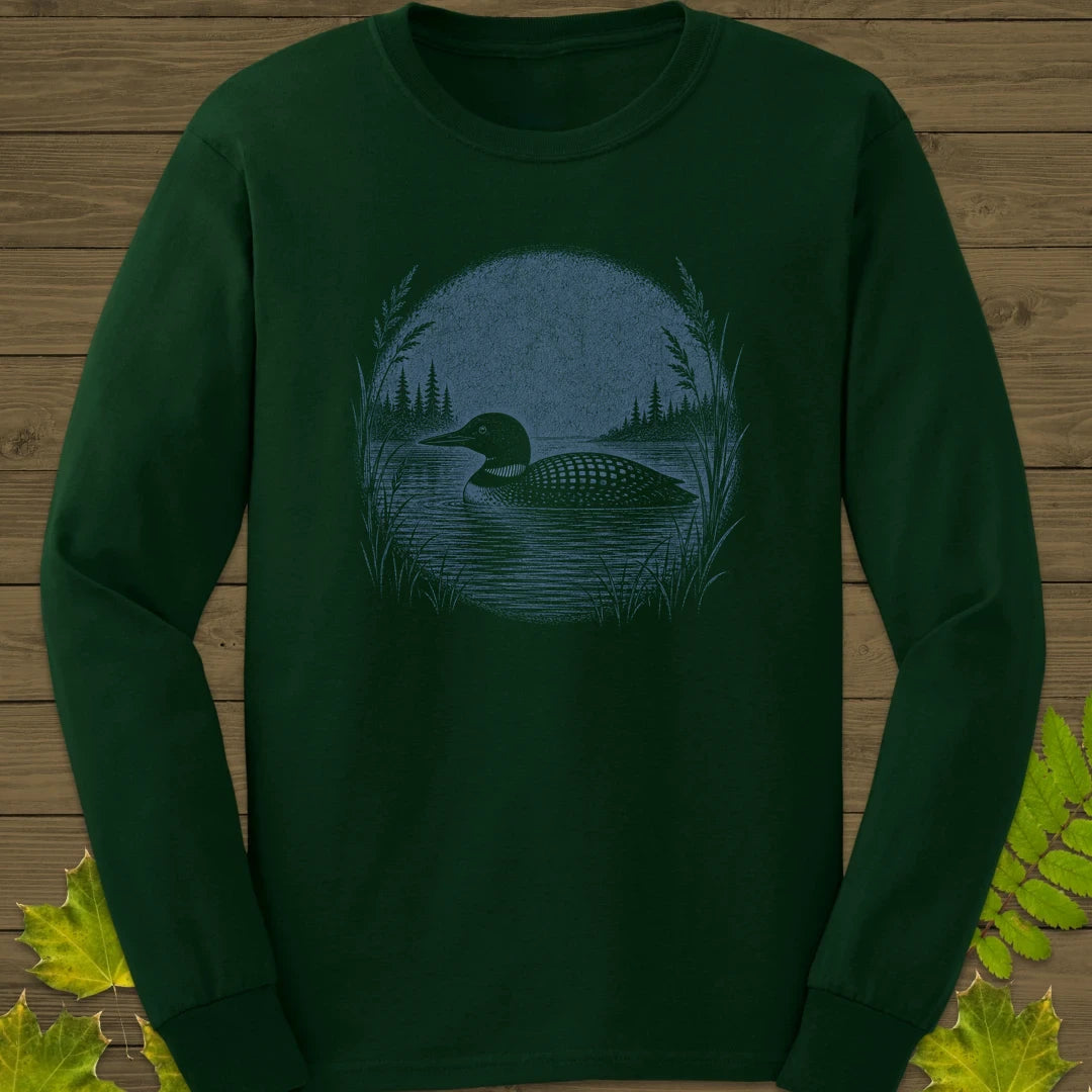Lake Loon Long Sleeve Forest Green