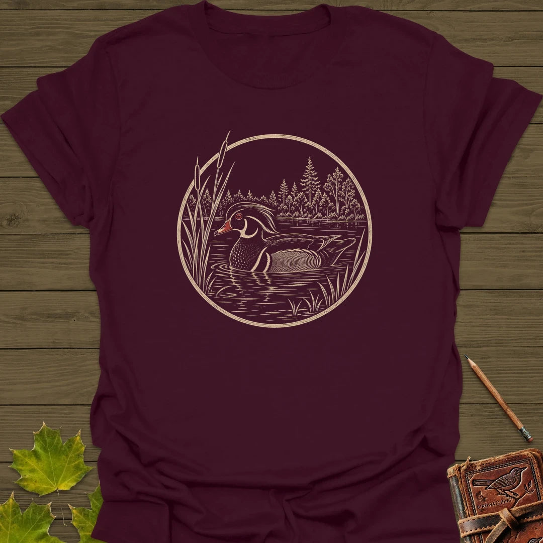 Pond Wanderer T-Shirt Maroon