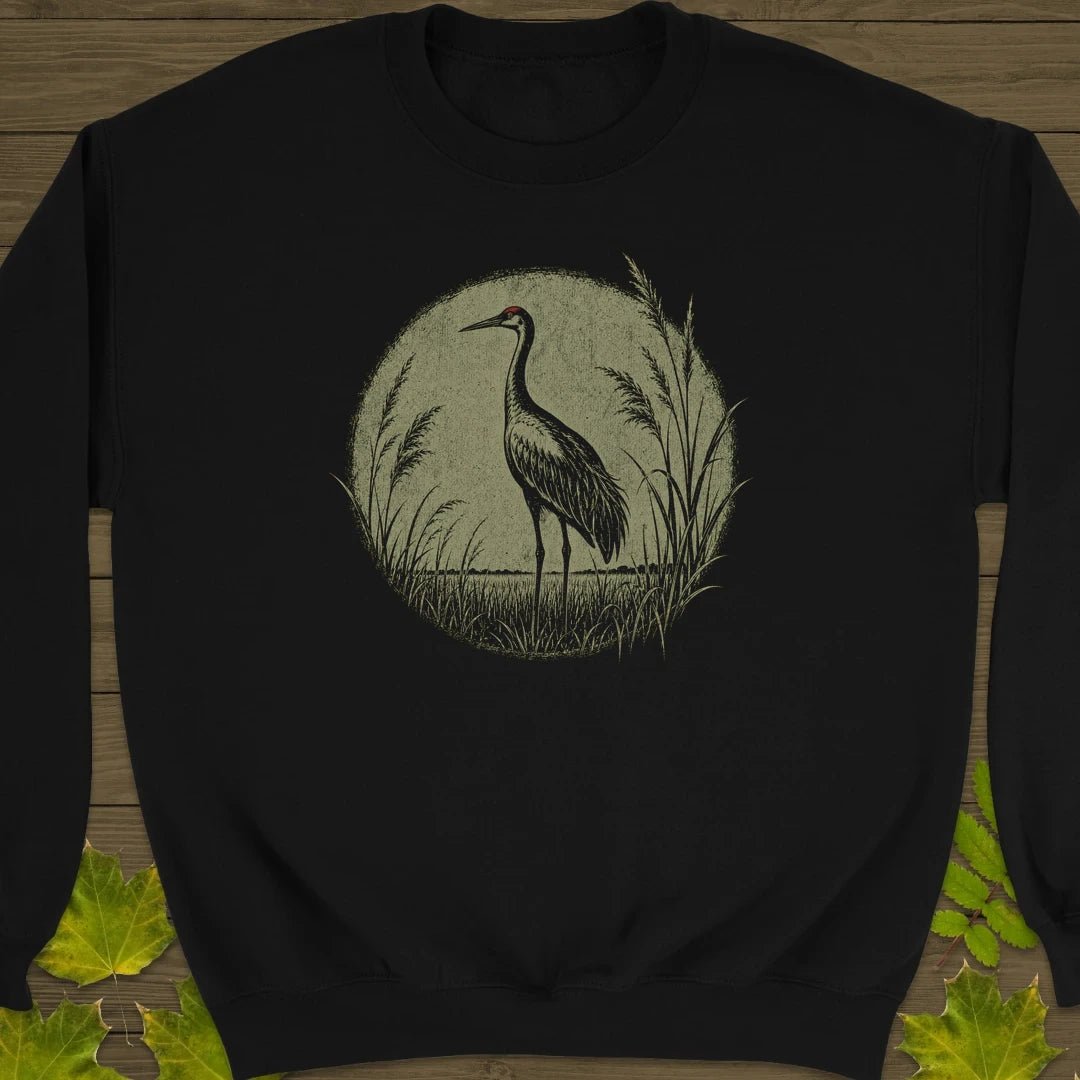 Prairie Crane Sweatshirt Black