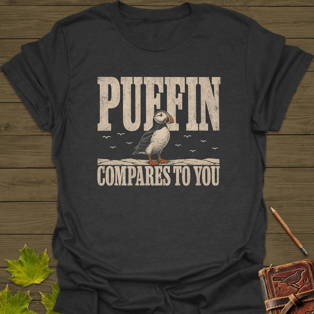 Puffin Compares T-Shirt Dark Heather