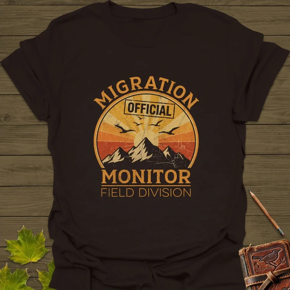 Migration Monitor T-Shirt in Dark Chocolate