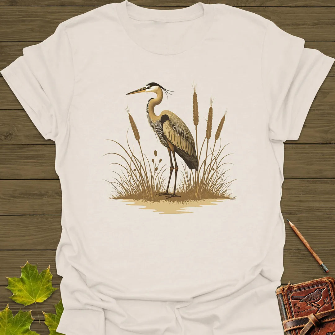 Heron Harmony T-Shirt in Natural