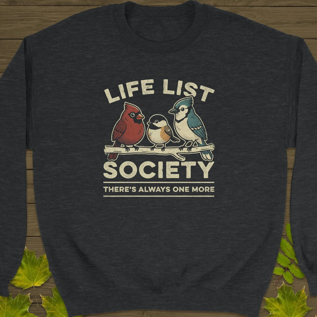 Life List Society Sweatshirt in Dark Heather