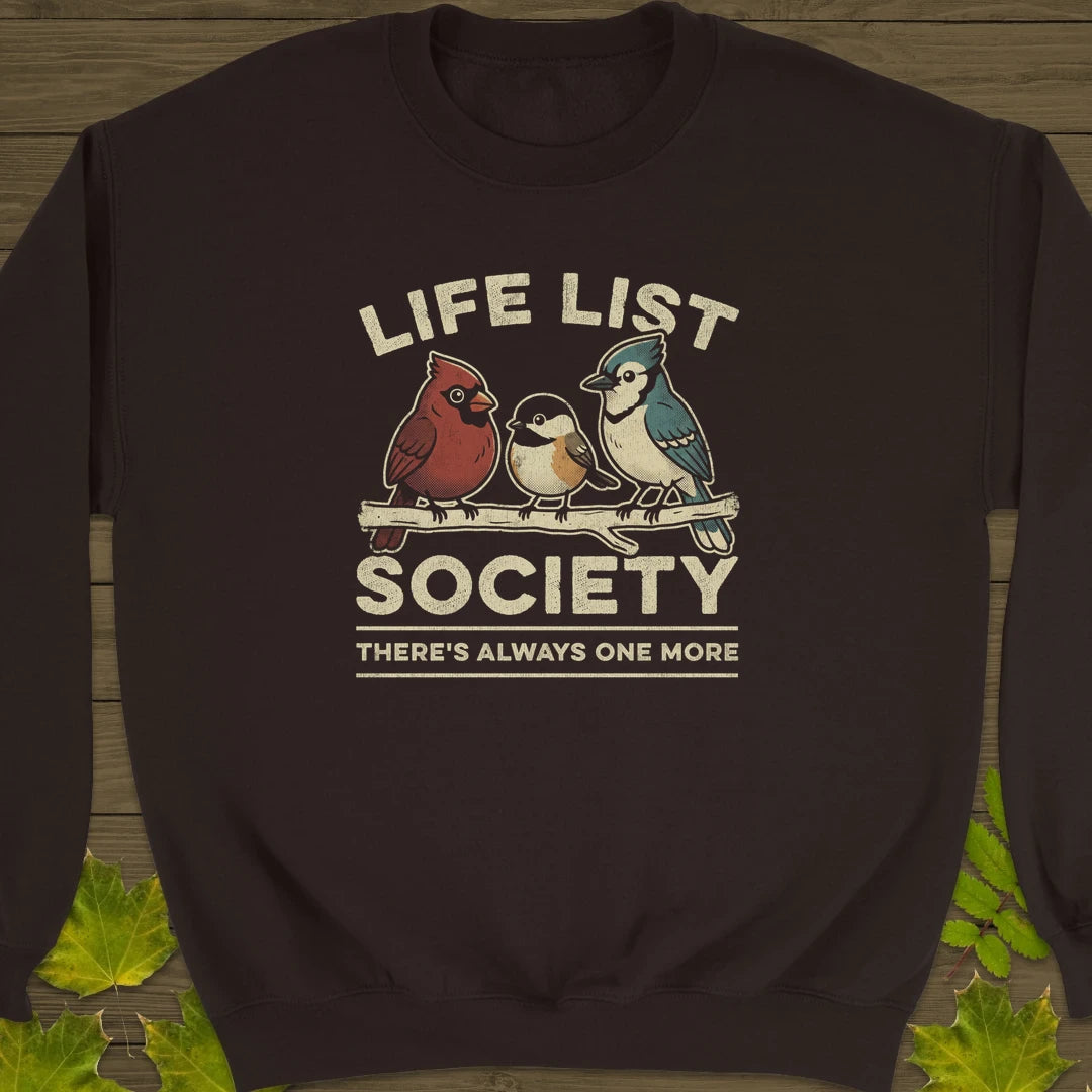 Life List Society Sweatshirt Dark Chocolate