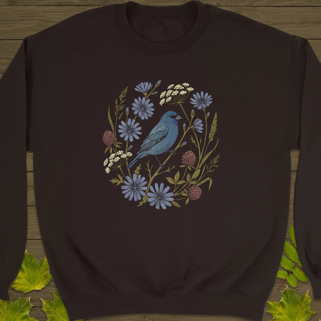 Indigo Bloom Sweatshirt Dark Chocolate