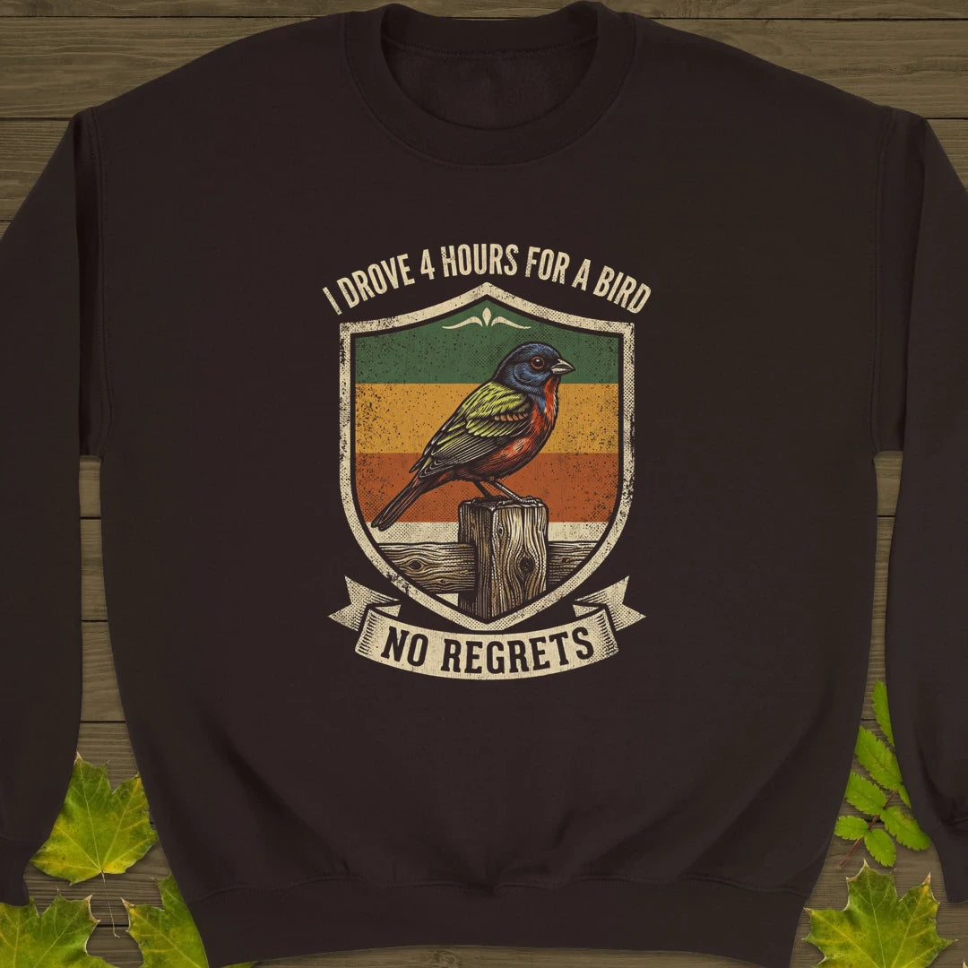 No Regrets Sweatshirt Dark Chocolate