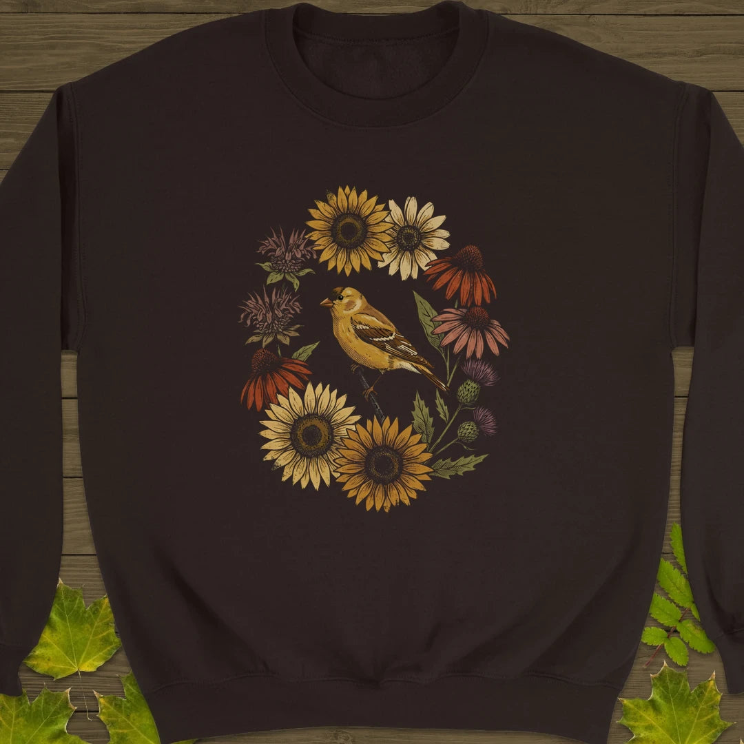 Gold In Bloom Sweatshirt Dark Chocolate