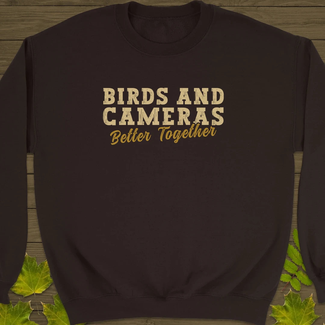 Birds And Cameras Sweatshirt Dark Chocolate