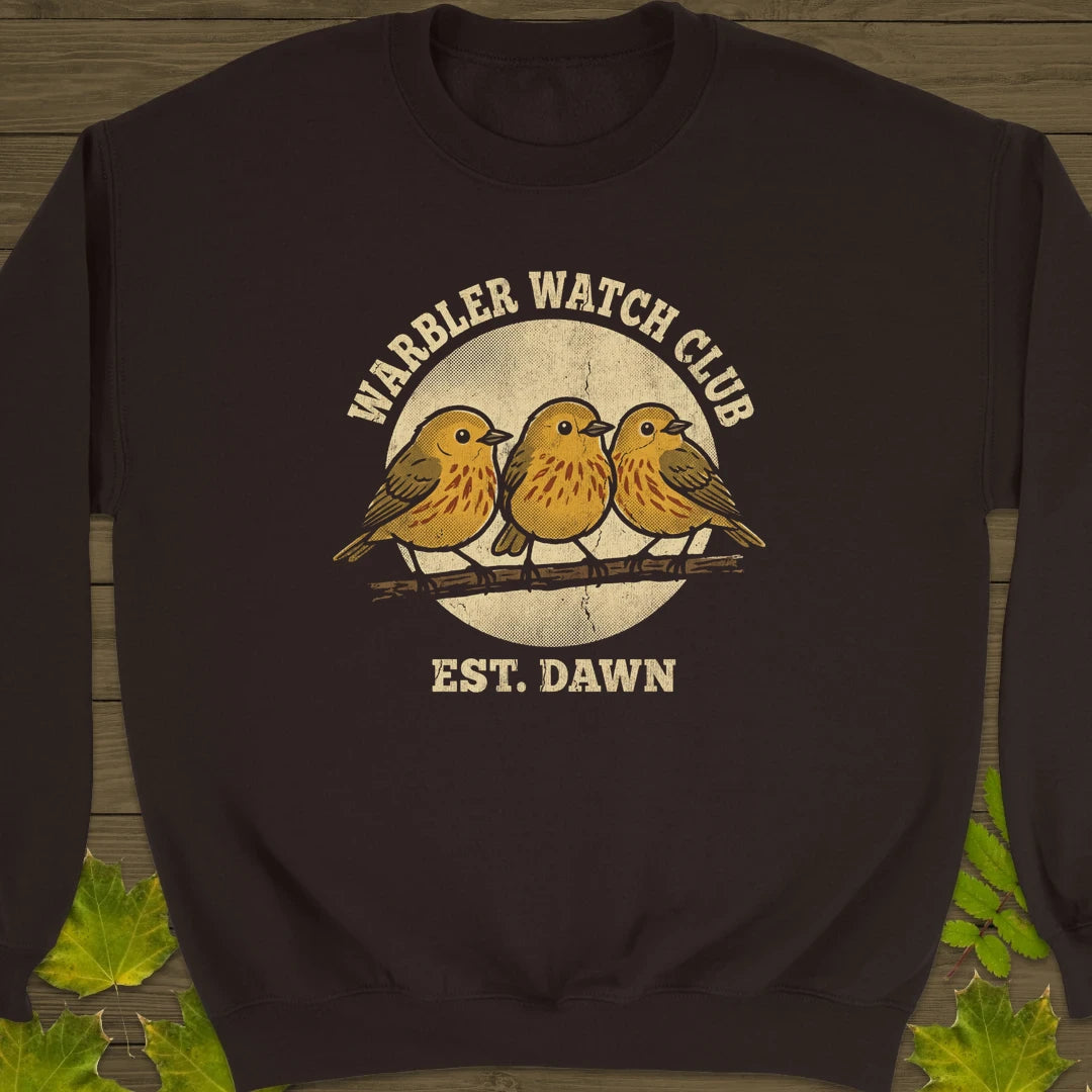 Warbler Watch Club Sweatshirt Dark Chocolate