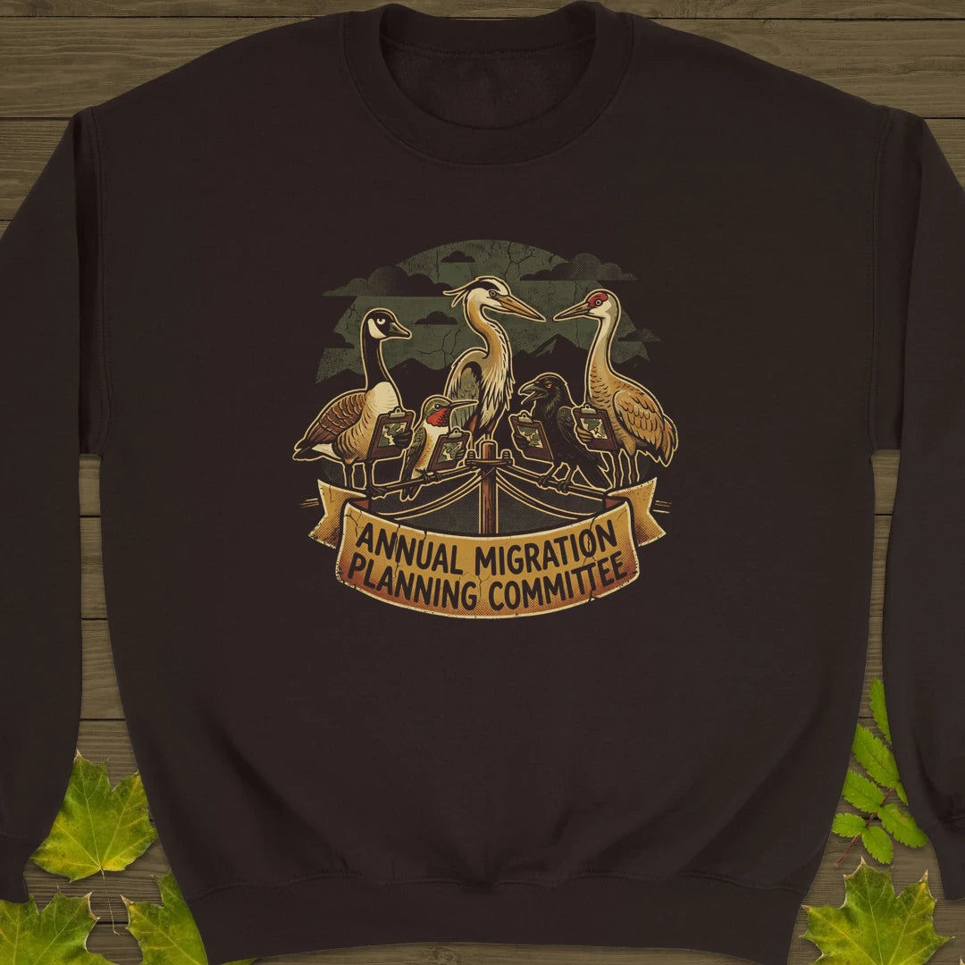 Migration Committee Sweatshirt Dark Chocolate