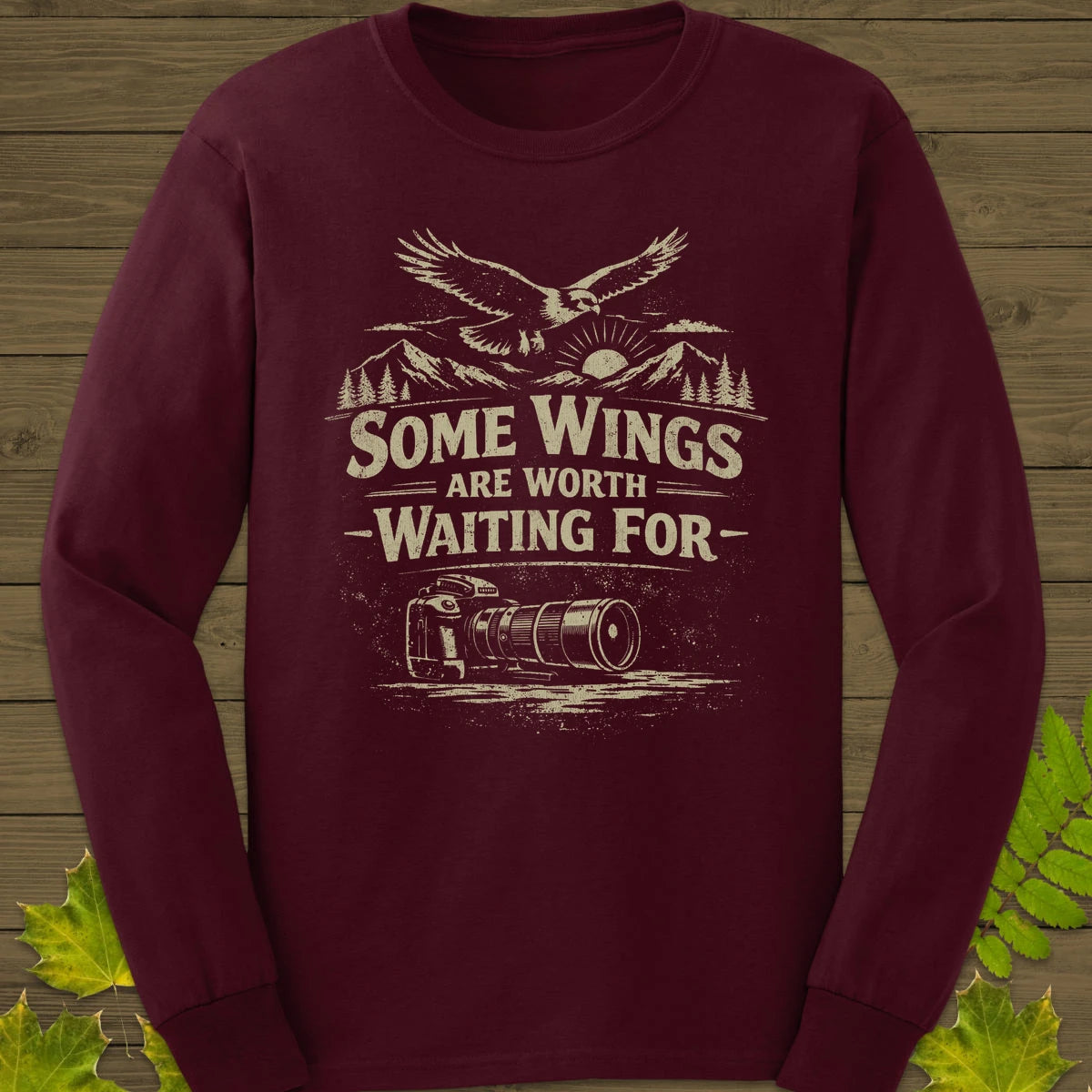 Some Wings Long Sleeve Maroon