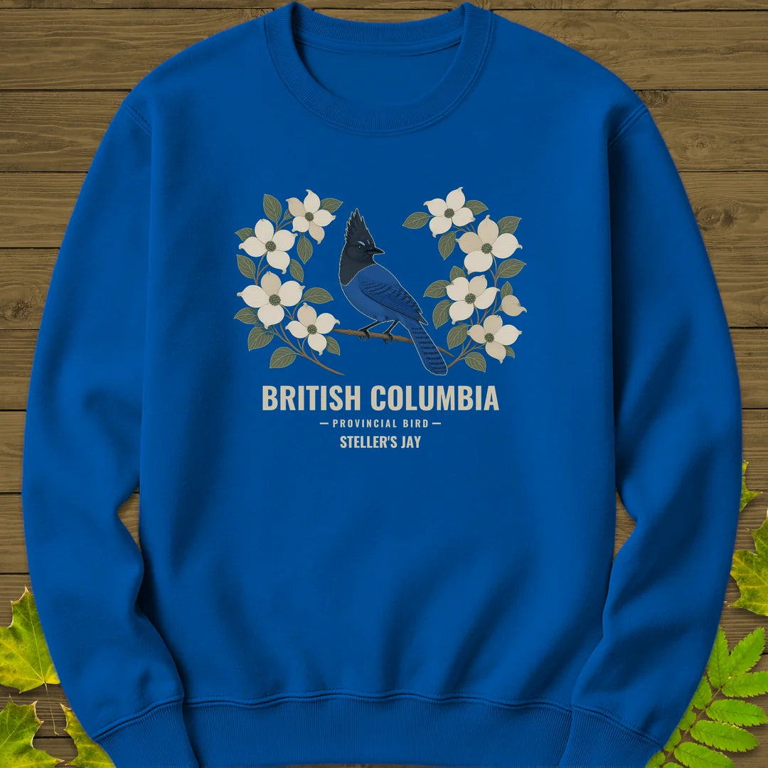 British Columbia Provincial Bird Sweatshirt in Royal