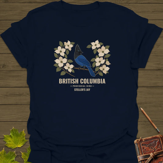 British Columbia Steller's Jay T-Shirt in Navy