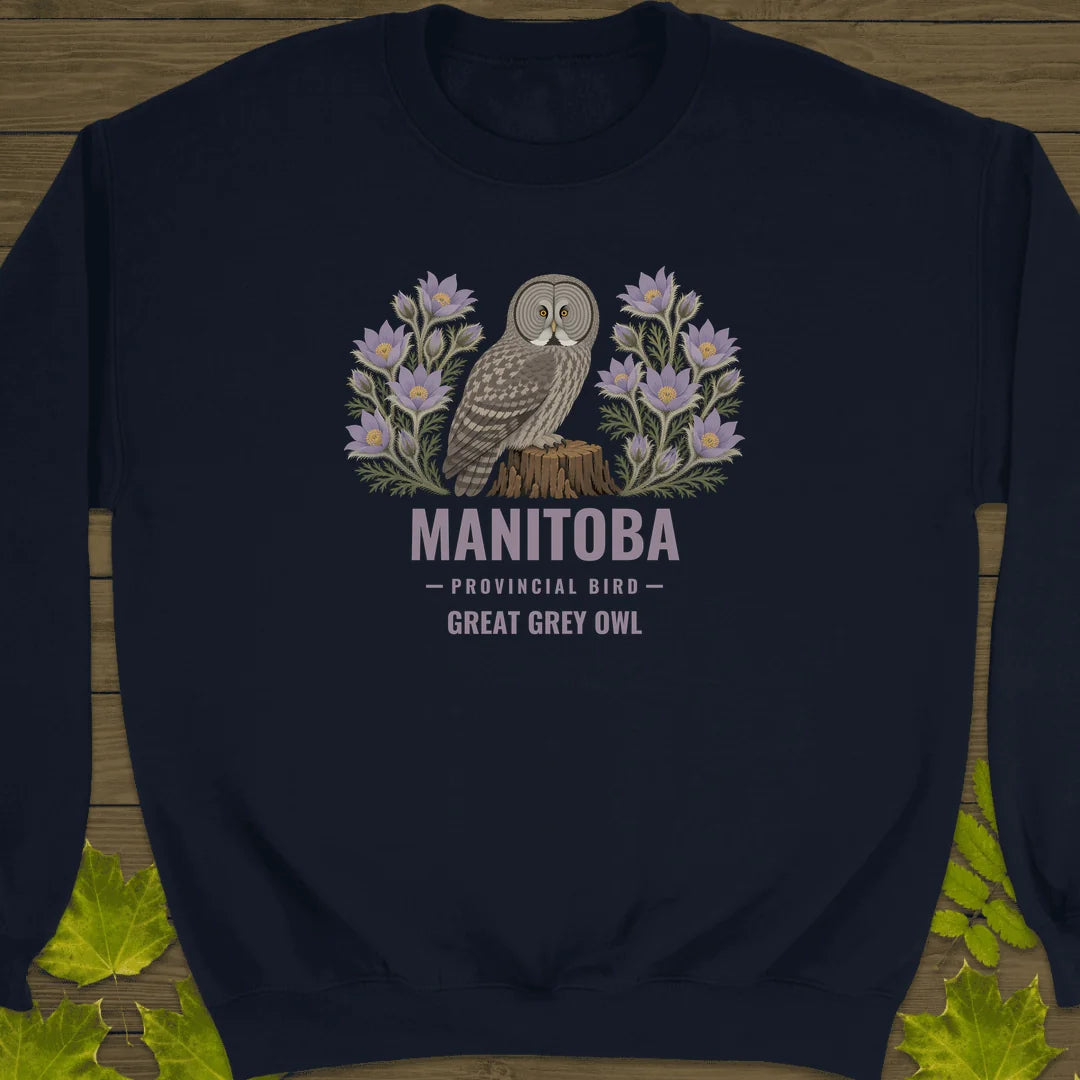 Manitoba Provincial Bird Sweatshirt in Navy