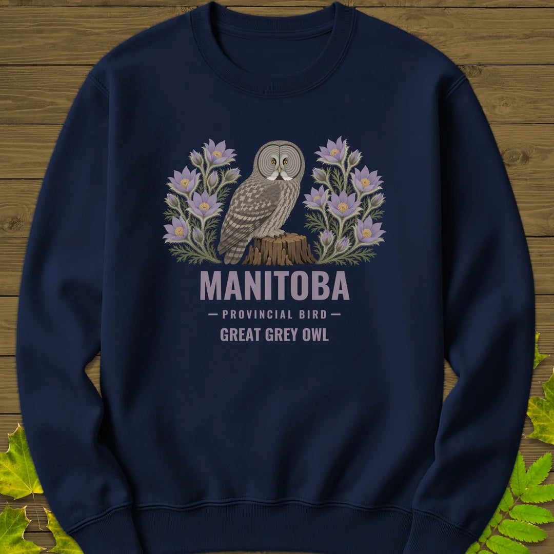 Manitoba Provincial Bird Sweatshirt in Navy