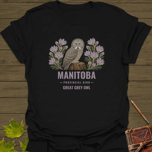 Manitoba Provincial Bird T-Shirt in Black