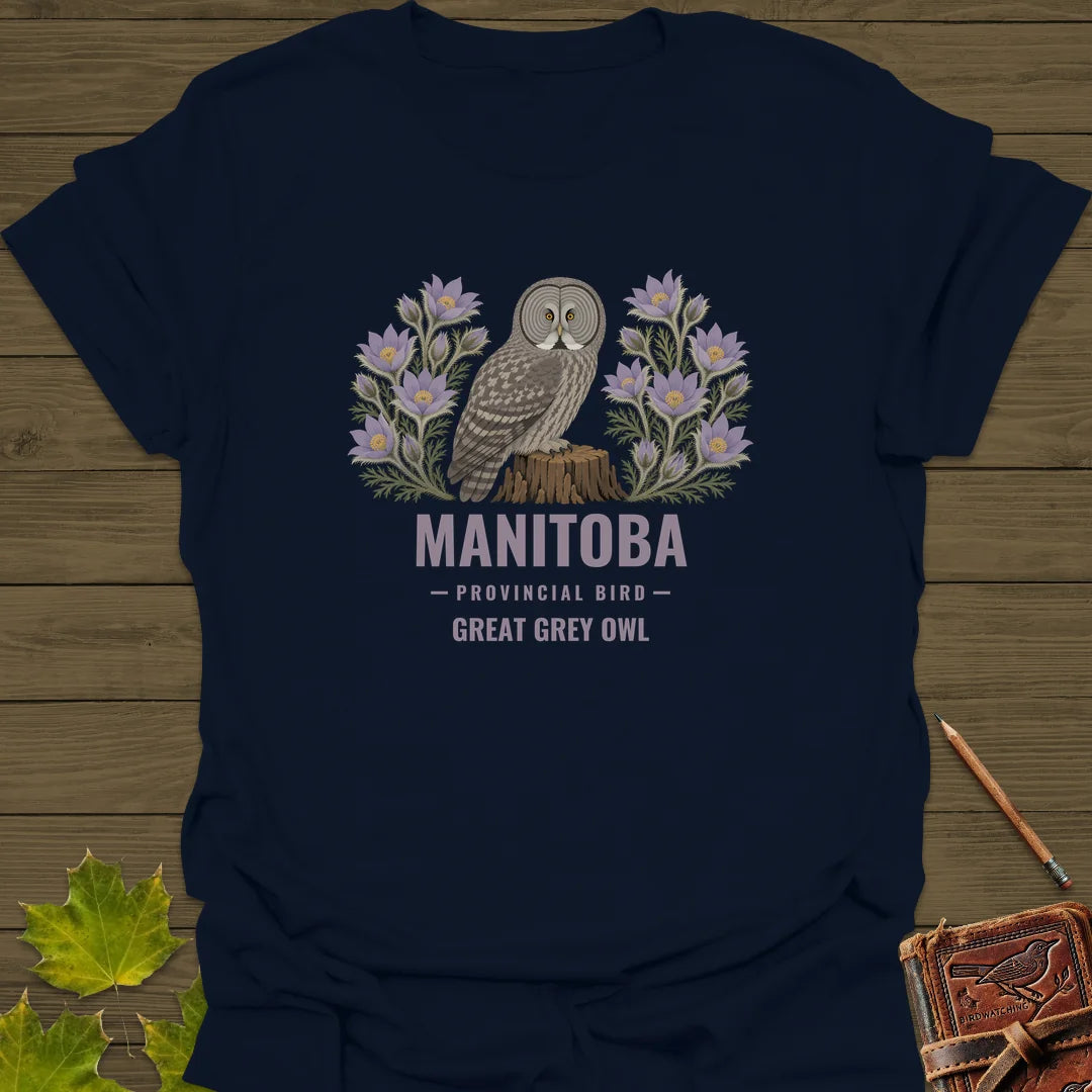 Manitoba Provincial Bird T-Shirt in Navy
