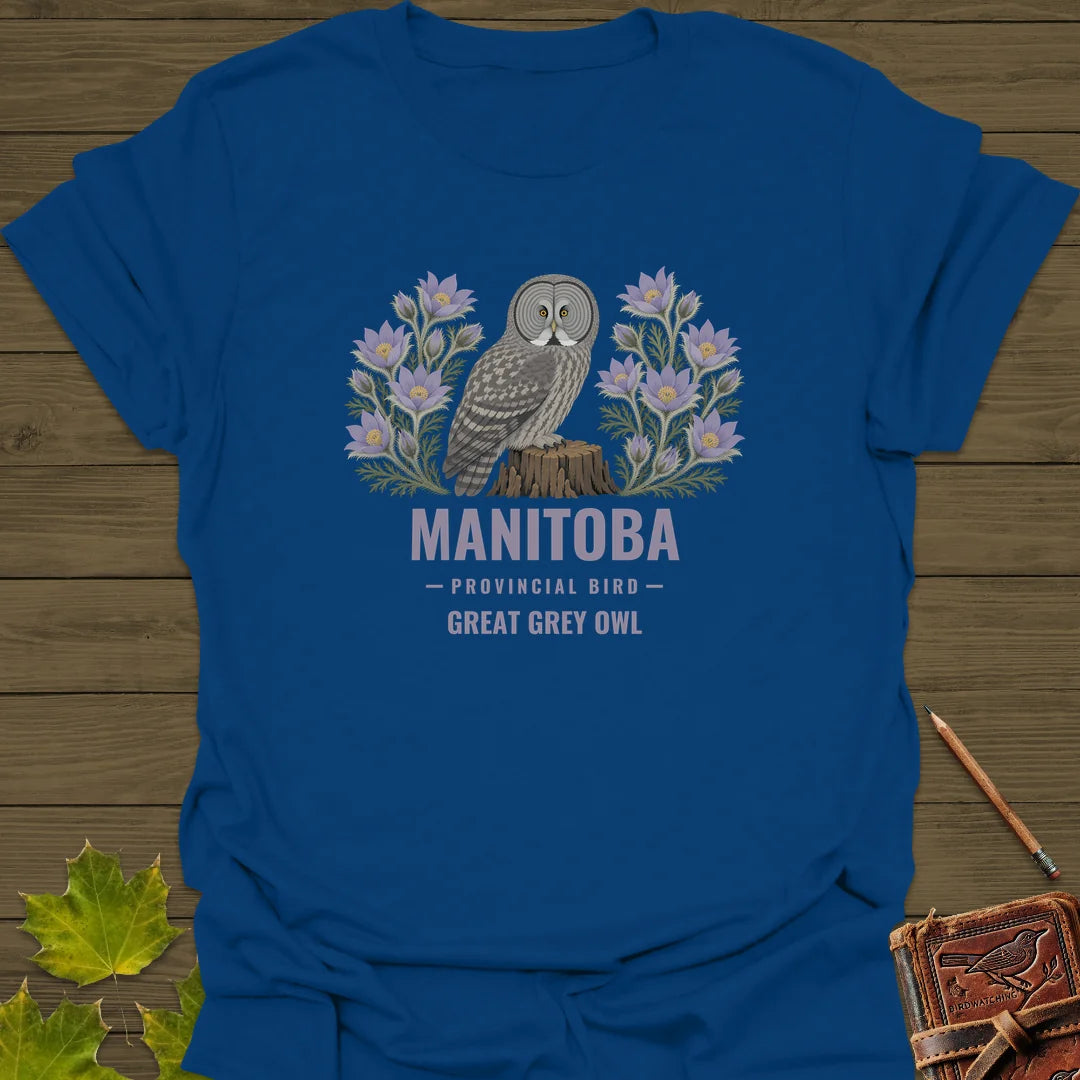 Manitoba Provincial Bird T-Shirt in Royal
